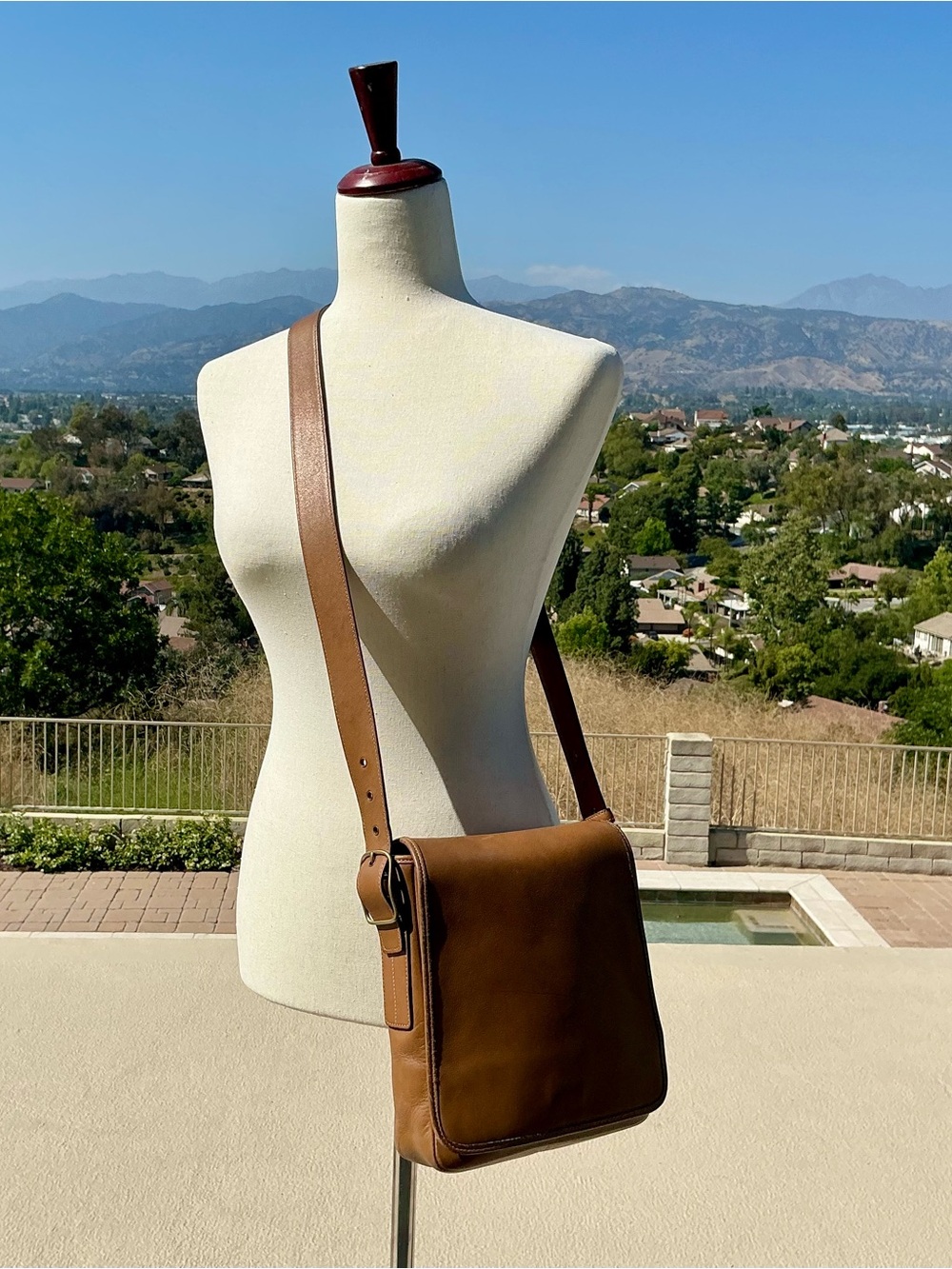 Vintage Coach Legacy Flap Bag 9336 in British Tan Made